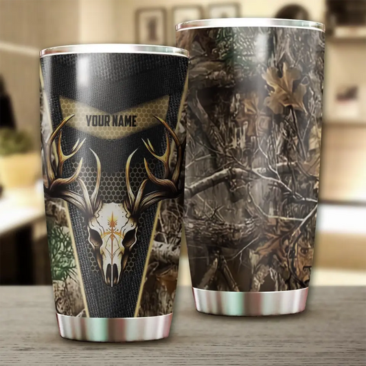 Deer Hunting Lover Personalised Stainless Steel Tumbler 20oz(30oz)