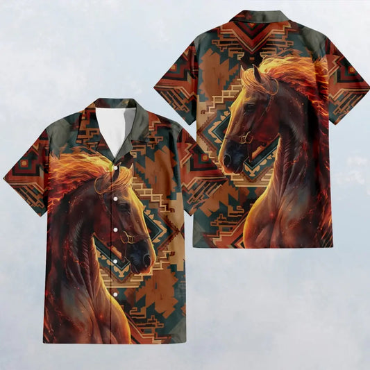 HW014 Horse Lovers Hawaiian Shirt