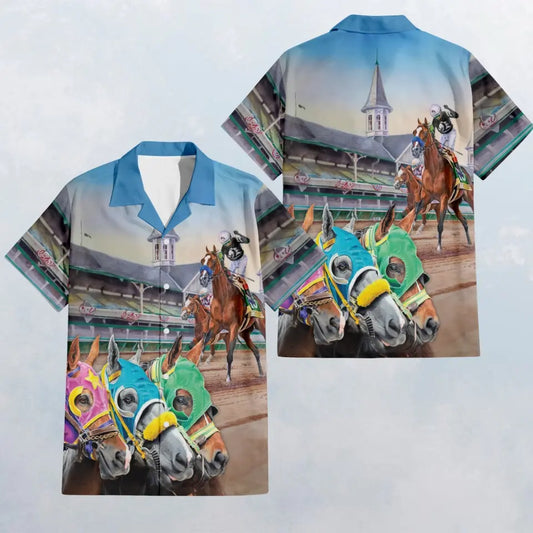 HW024 Horse Racing Courses Hawaiian Shirt