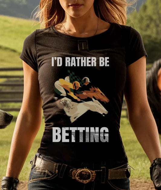 I'D RATHER BE BETTING T-SHIRT - HT024