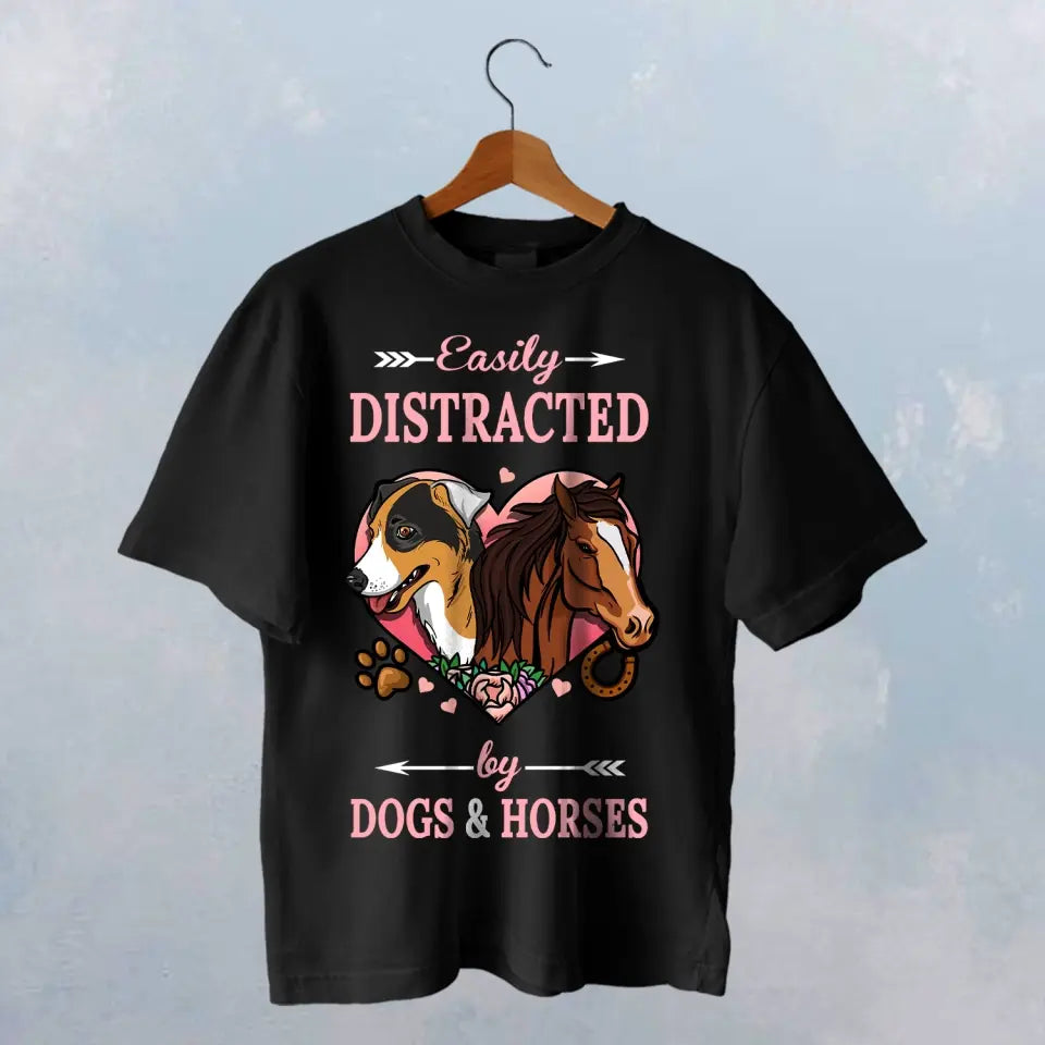 EASILY DISTRACTED BY HORSES AND DOGS - HT025