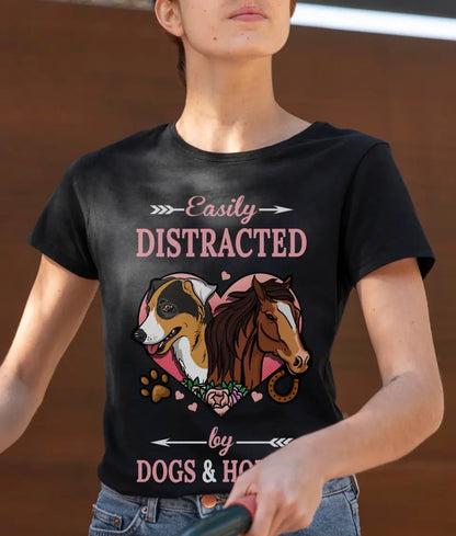 EASILY DISTRACTED BY HORSES AND DOGS - HT025